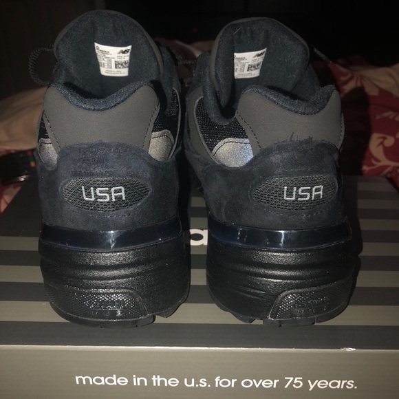 NEW BALANCE 992  TRIPLE BLACK - BRAND NEW!! - Picture 6 of 8